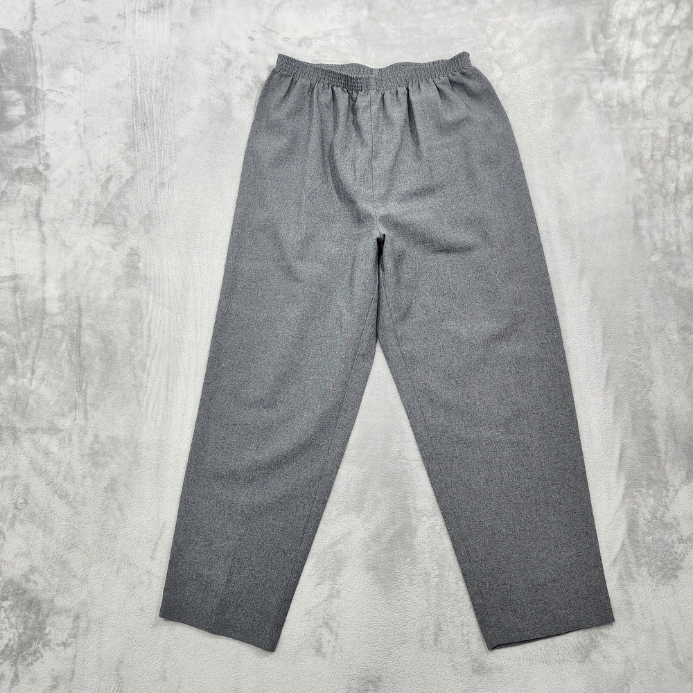 Vintage Monterey Canyon Pants Womens M PETITE Gray Pull On High Rise Tapered